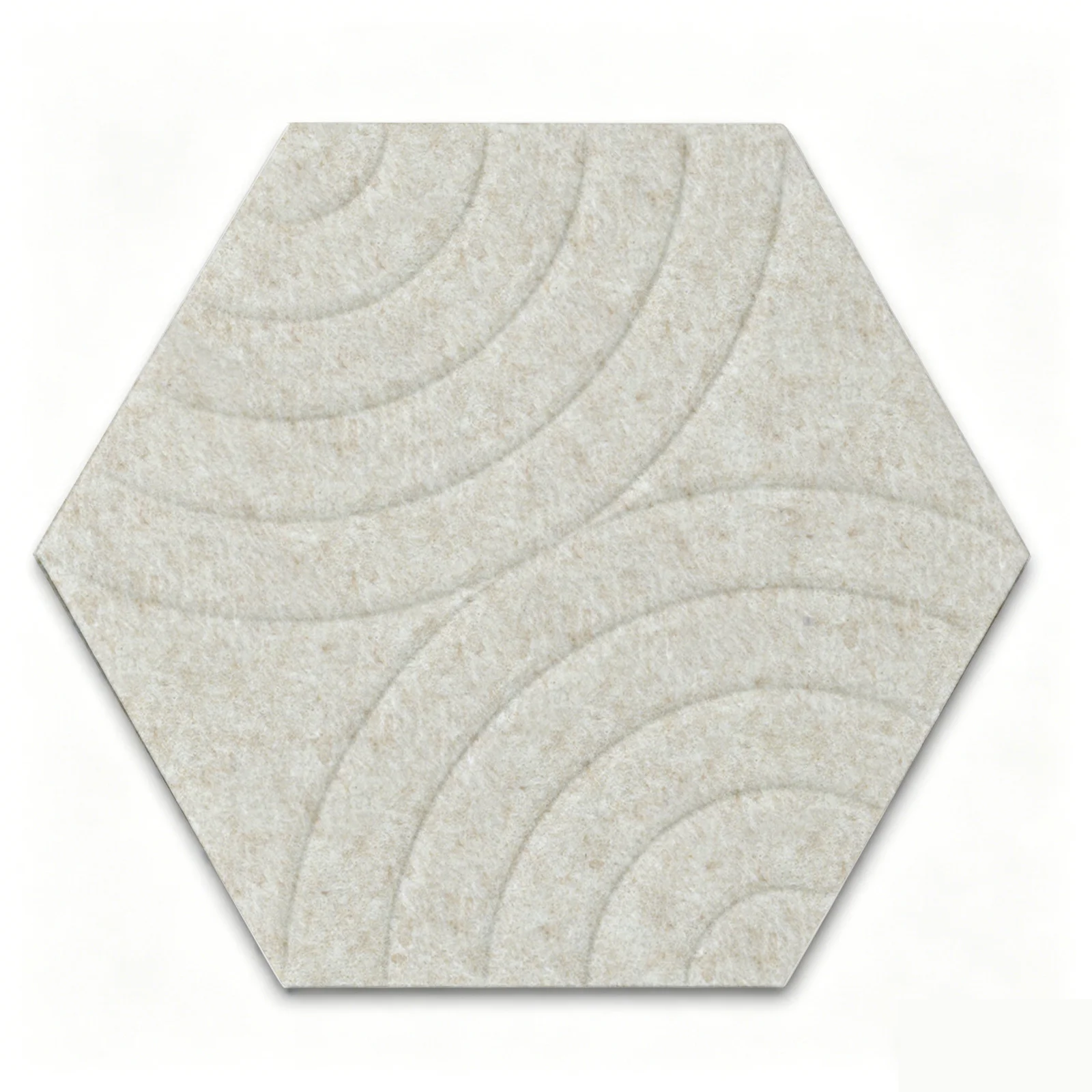 50kg/m³ Soundproof Acoustic Wall Panel Decorative Hexagon Home Decor Corcho Pared Sound Absorption Felt Cork Tile Bulletin Board