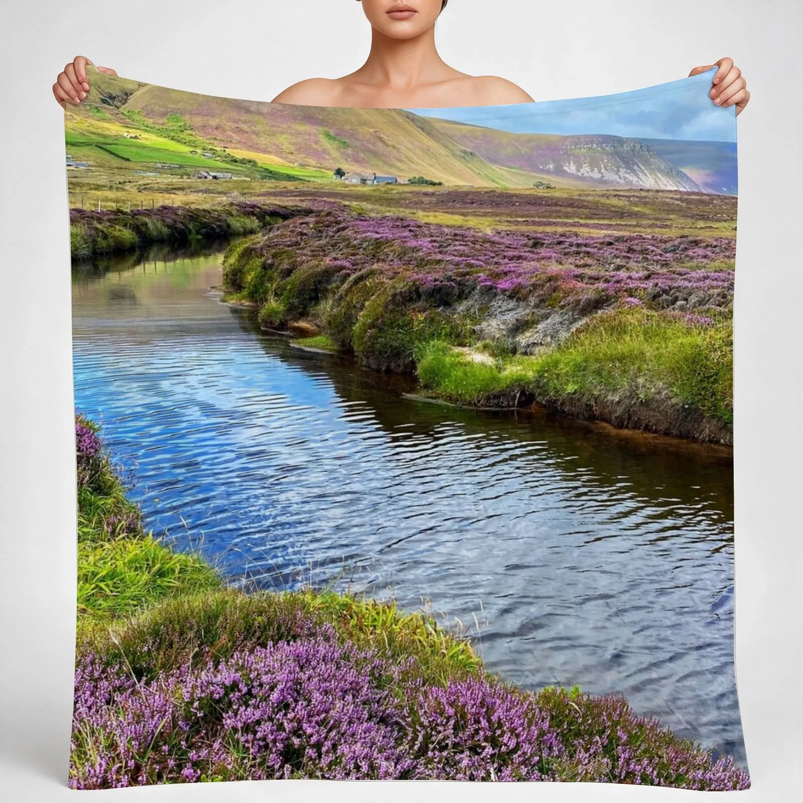 Rackwick on the Orkney Island of Hoy, Scotland Throw Blanket couch cozy soft plush fuzzy picnic outdoor blanket