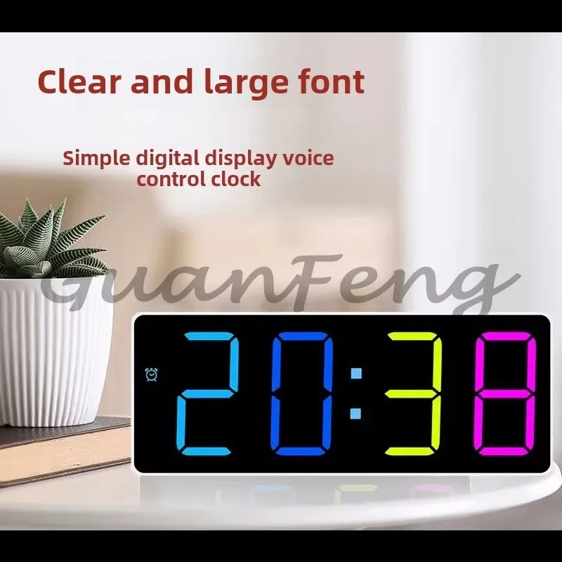 خدمة وقت NTP، مزامنة الوقت التلقائي، وحدة ساعة LED أنبوبية رقمية مقاس 0.8 بوصة، يعتم ذكي