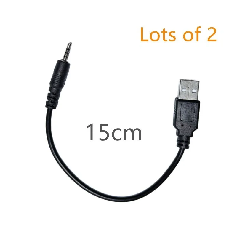 2X Usb To 2.5Mm Cha… - image