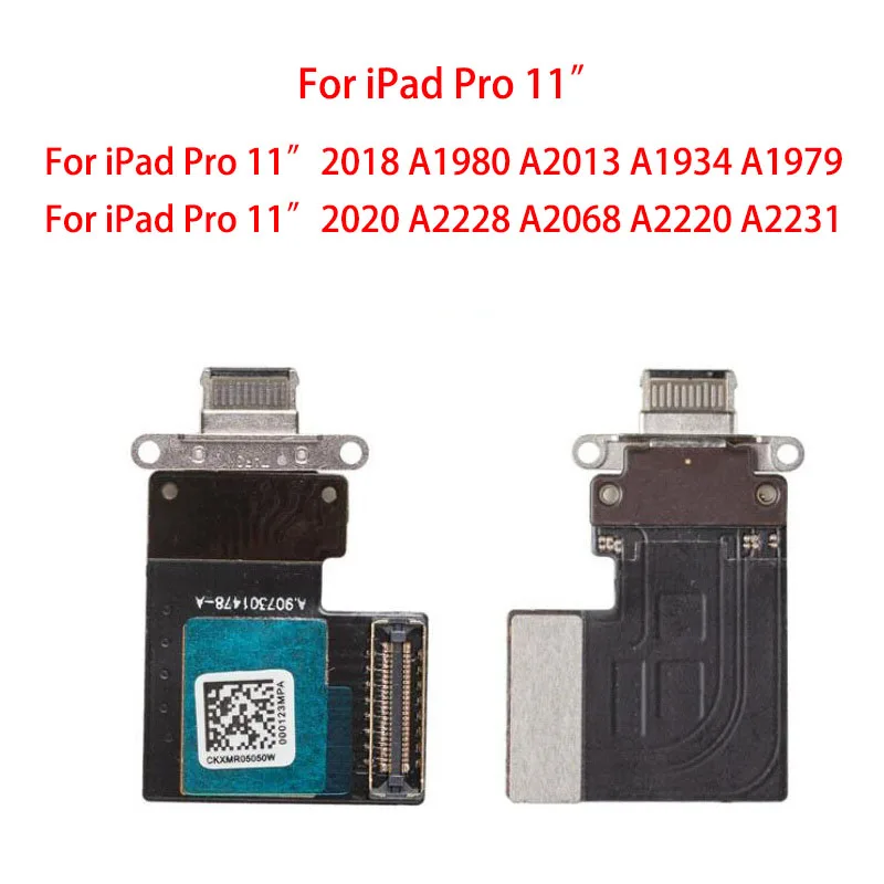 USB Charging Connector Dock Port Flex Cable For iPad Pro 11 inch 2018 2020 A1980 A1934 A1979 A2013 A2228 A2231 A2068 A2230