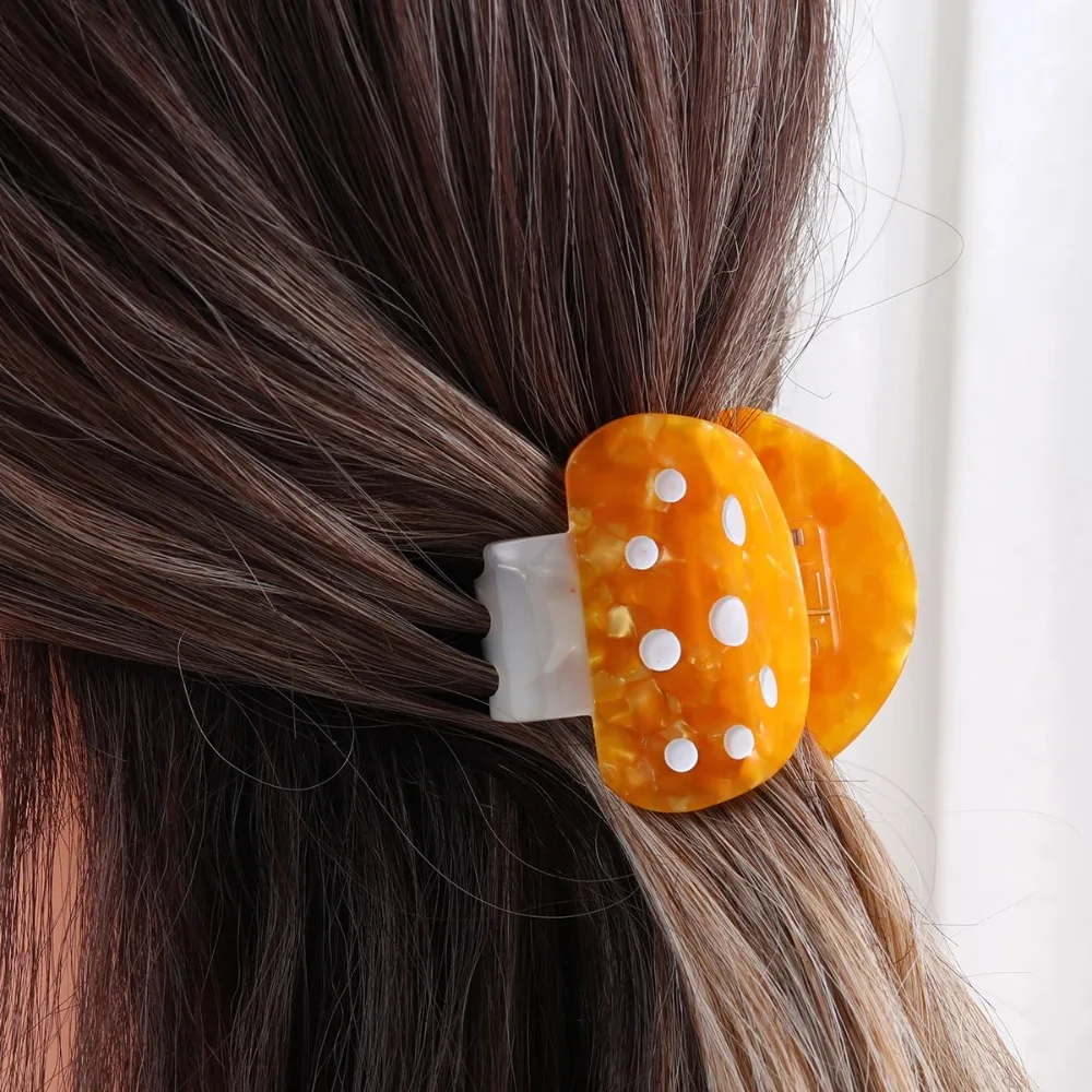 Fashion Non-slip Mushroom Clip Sweet Hair Accessories Grab Clamps Cute Hair Claw Women