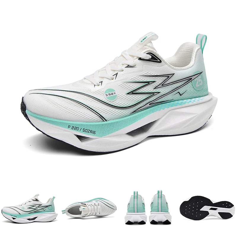 

Running Shoes Carbon Board Speciality Marathon Men Sports Breathable Lightweight Women's Comfortable Athletic Nonskid Sneakers