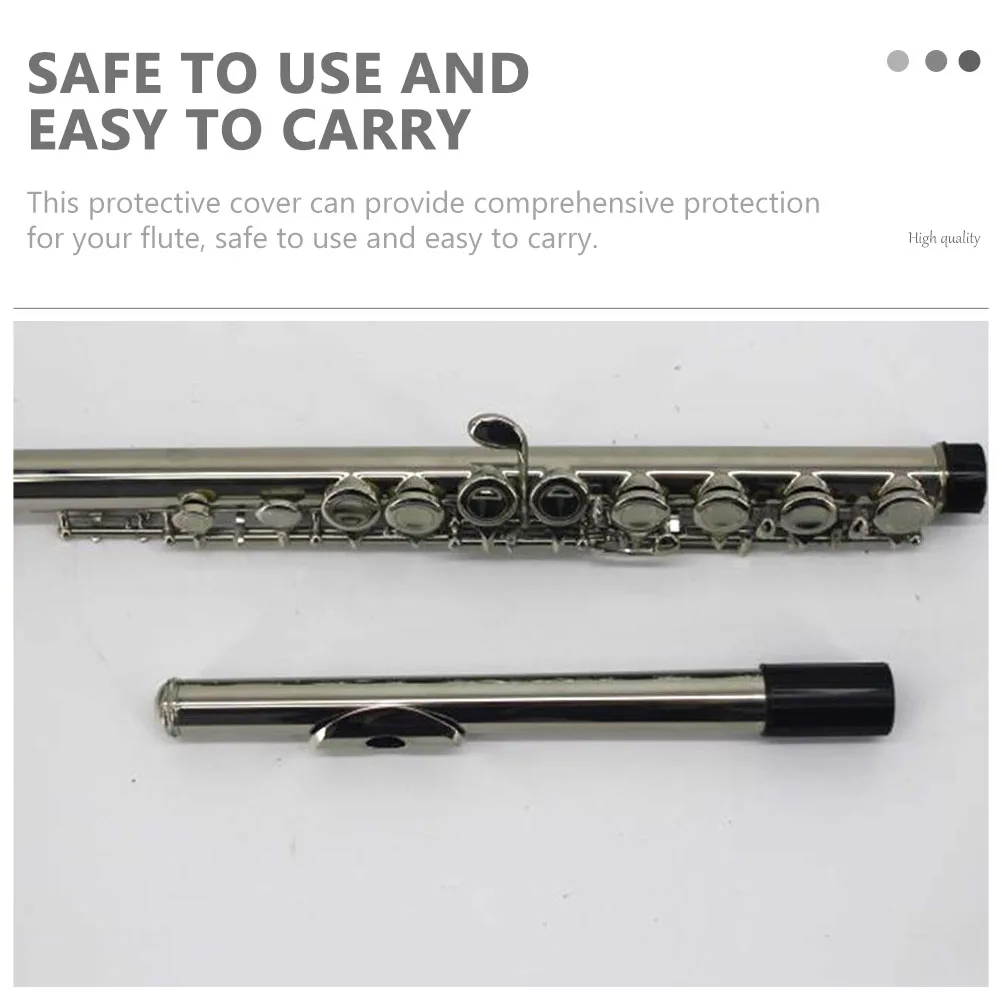 

Flute Protection Cover Sheath 5 Set C Instruments Thicken Durable Musical Accessories Black Parts Supplies Portable Long Case