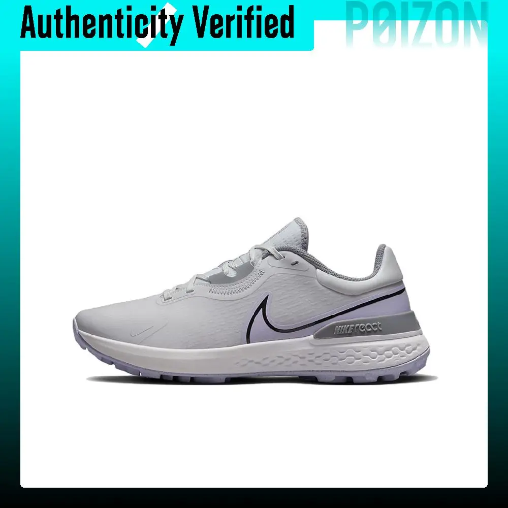 Zapatillas de golf Nike React Infinity Pro 2 unisex de caña baja gris/morado DM8449-005