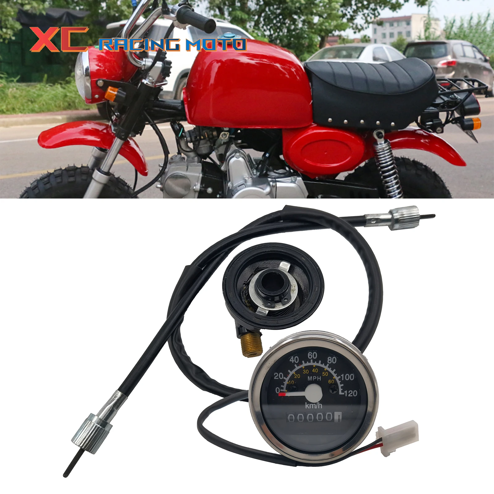 Speedometer Meter Tachometer & Code Table & Odometer For HONDA Motorcycle Monkey Bike Z50 Z50A Z50J Z50R Parts 0-120km/h