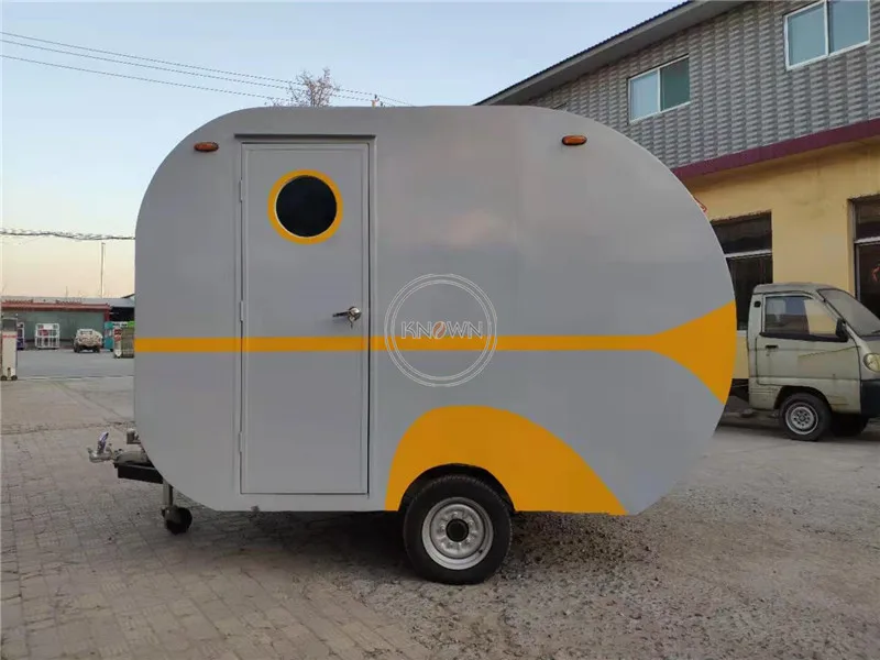 Remorque mobile pour café, collations et aliments, distributeur automatique de rue, camion alimentaire, chariot de restauration rapide, kiosque