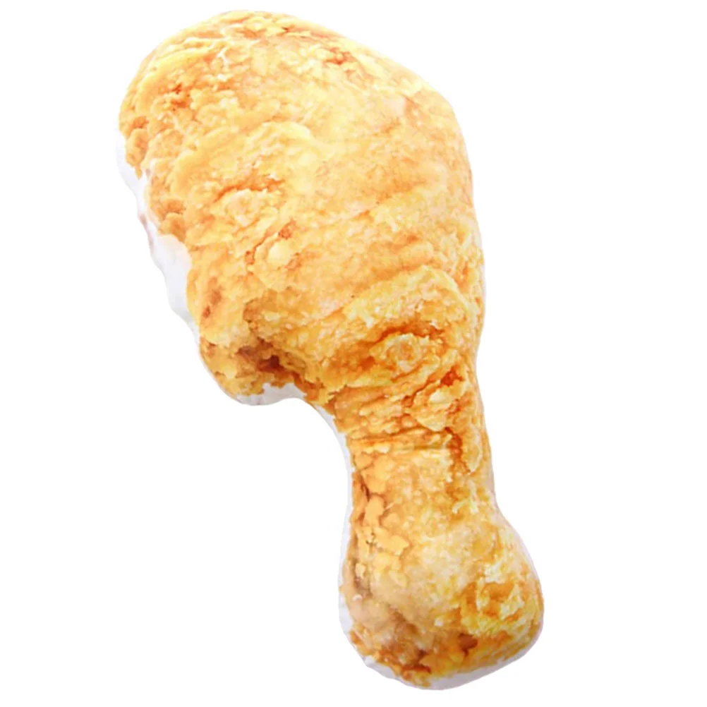 Fried Chicken Leg Pillow Stuffed Food Pillows Thigh Lumbar Back Cushions Sofa Ornament Throw for Couch