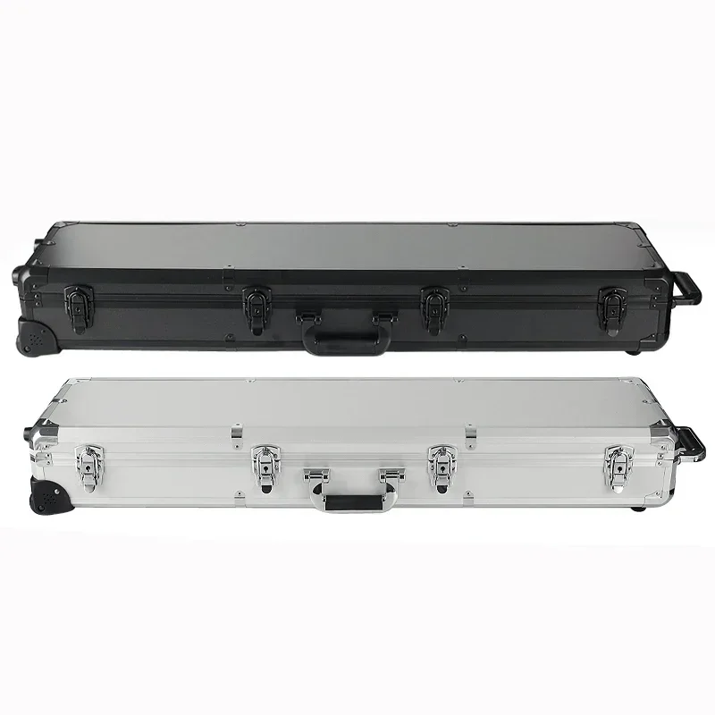 

Long Portable Hardware Aluminum Toolbox Instrument Equipment Safety Box Household Fishing Gear Case Multi-functional Suitcase