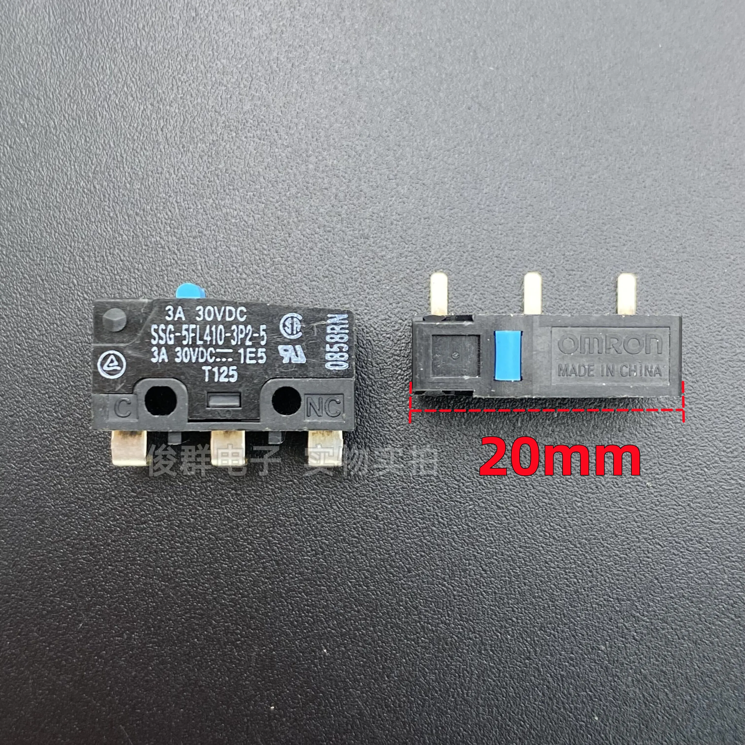 10pcs/ SSG-5FL410-3P2-5 micro switch light touch button detection reset 3 bending foot button