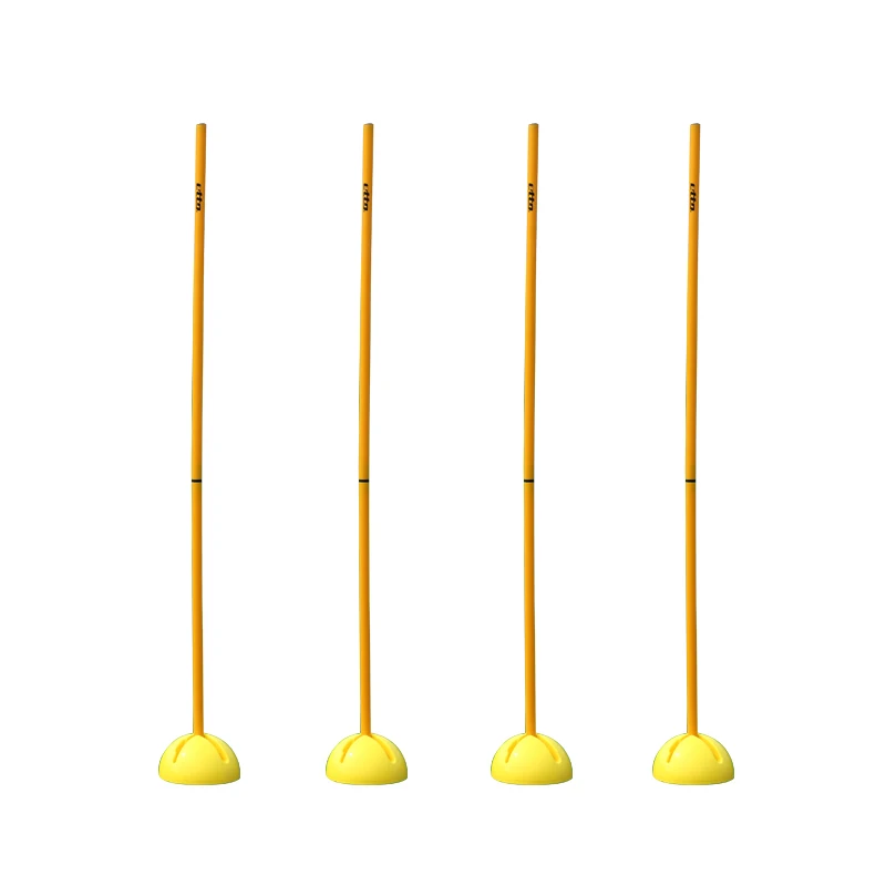 Conos de Entrenento de Fúol con Base para Inserción en el Suelo, Postes de Bandera de Separación, Marcadores Laters d...