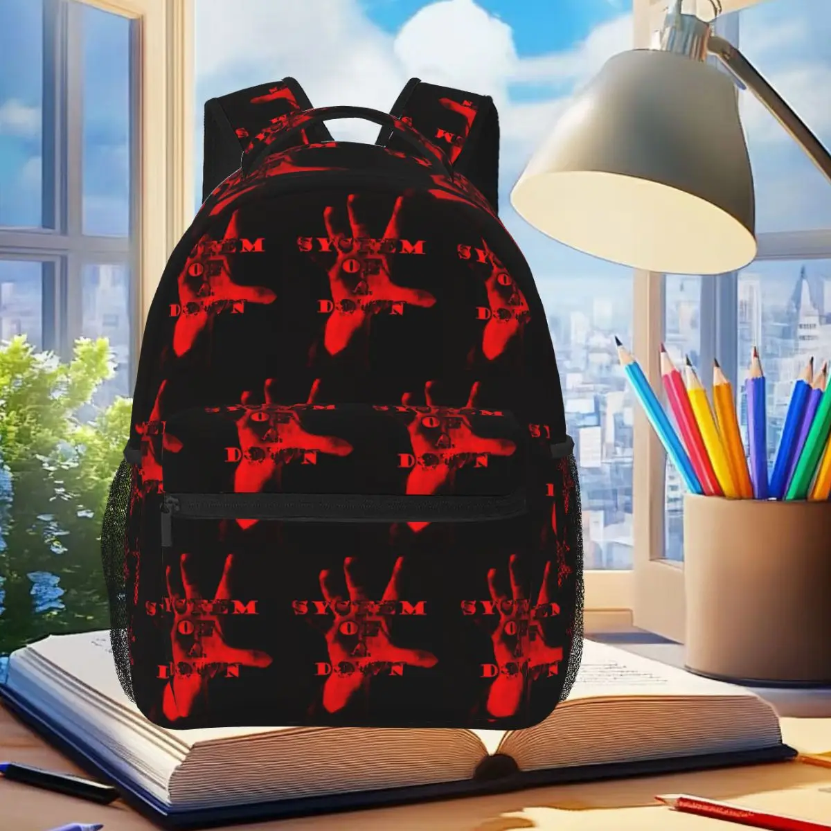 System Of A Down Toxicity Album Graphic Backpack Student Boys Girls BookBag Kids School Bag Laptop Shoulder Bags for Men Women