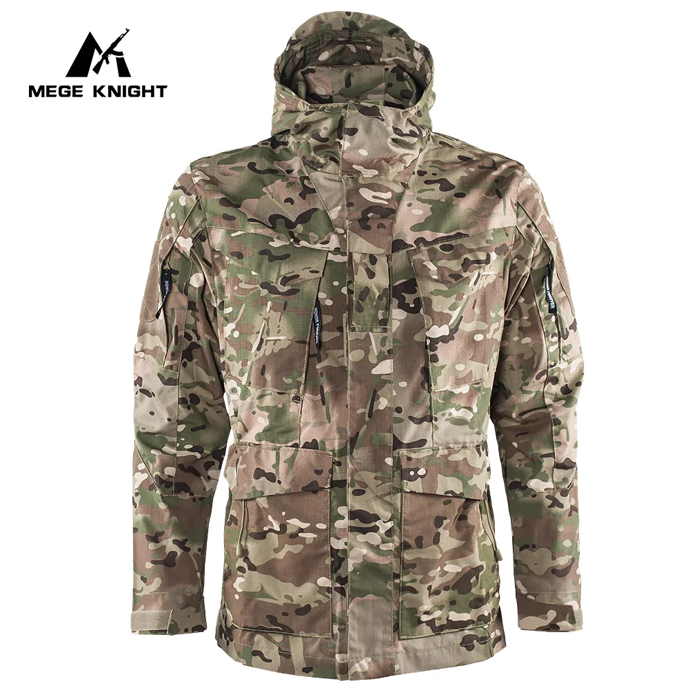 MEGE M65 Trench Coats Tactical Camouflage Jacket Men's Winter Windbreaker Uniform Outdoor Clothing