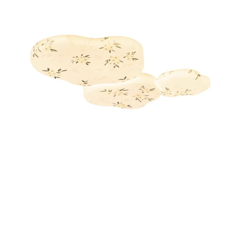 

French designer medieval ceiling light, retro walnut color master bedroom light