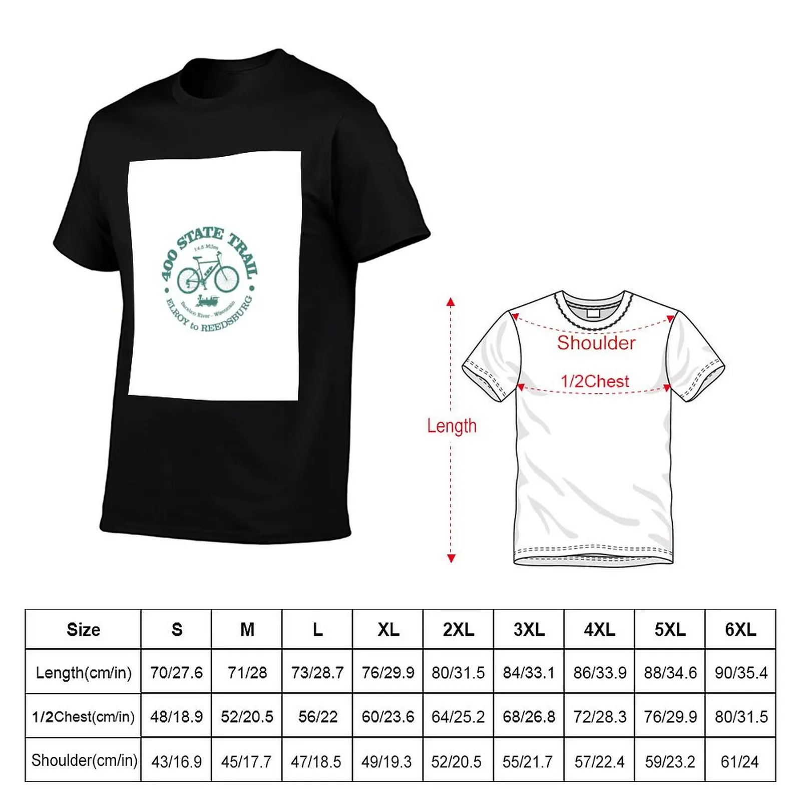 400 State Trail (Cycling) T-Shirt vintage t shirts oversized t shirt graphics tee shirts for men