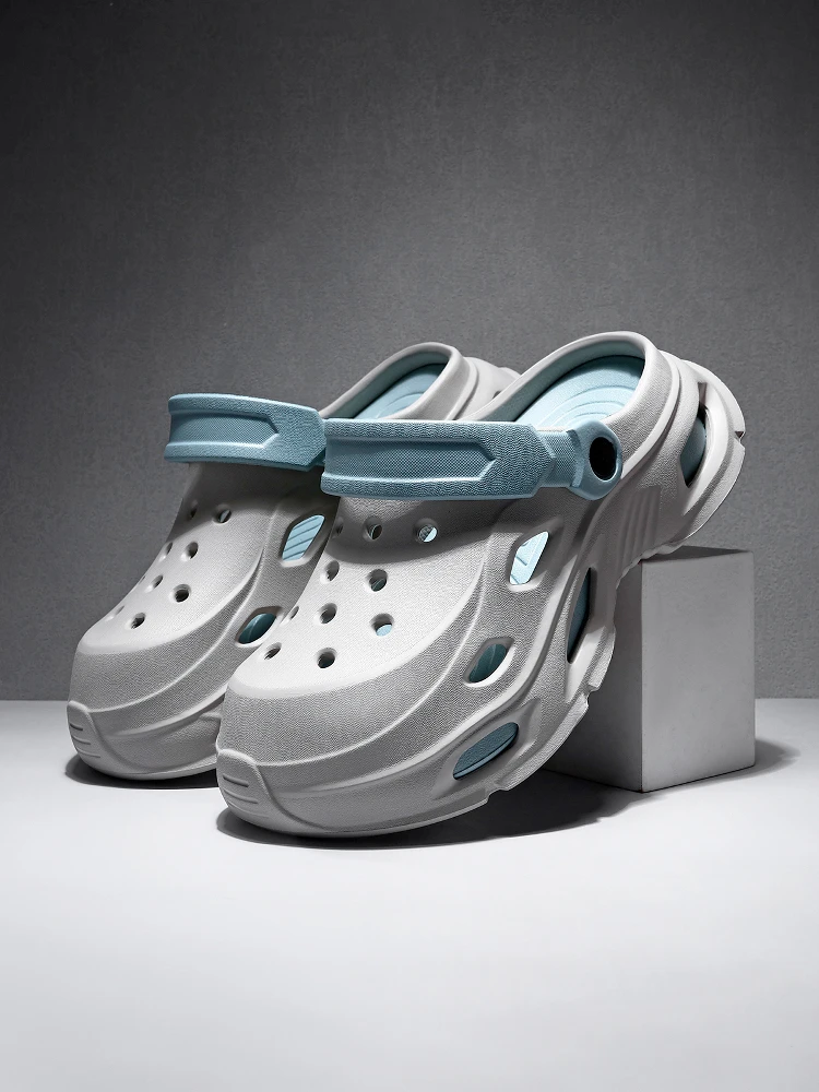 

Мужские летние сандалии Thi Bot, дышащие пляжные сандалии для улицы, носимые для вождения, Clog oes, повседневные туфли на плоской поверхности, материал EVA