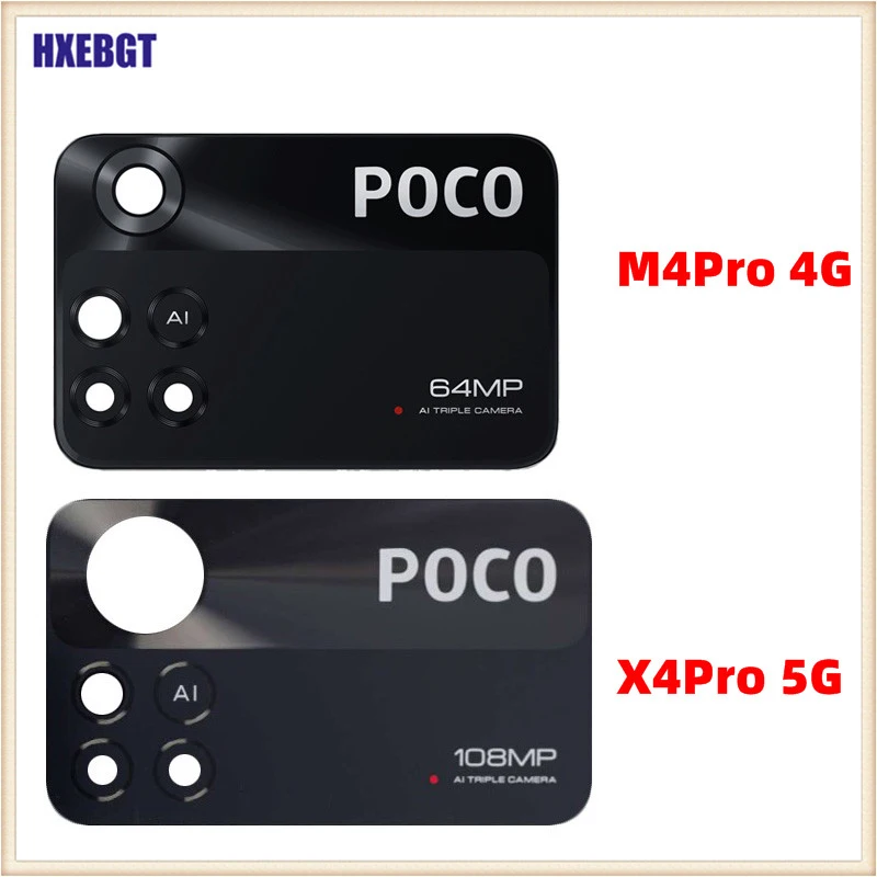 Camera Lens Glass For Xiaomi Poco M4 Pro 4G / X4 Pro 5G Back Camera Glass Lens Smartphone Replacement Parts