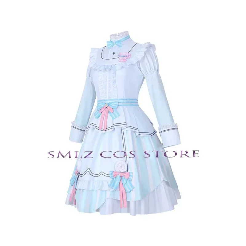 Ootori Emu تأثيري أنيمي مشروع Sekai زي المرأة فستان أبيض سترة الدعامة شعر مستعار مجموعة حفلة الهالوين الزي للمرأة