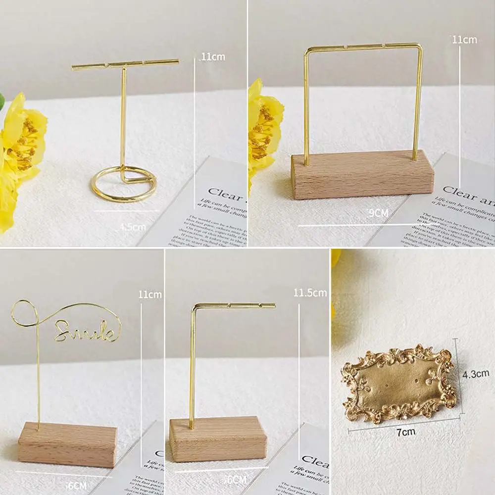 Jewelry Shooting Display Props Metal Jewelry Storage Rack Wood Earring Rack Earring Hanger Jewelry Rack Jewelry Display Stand