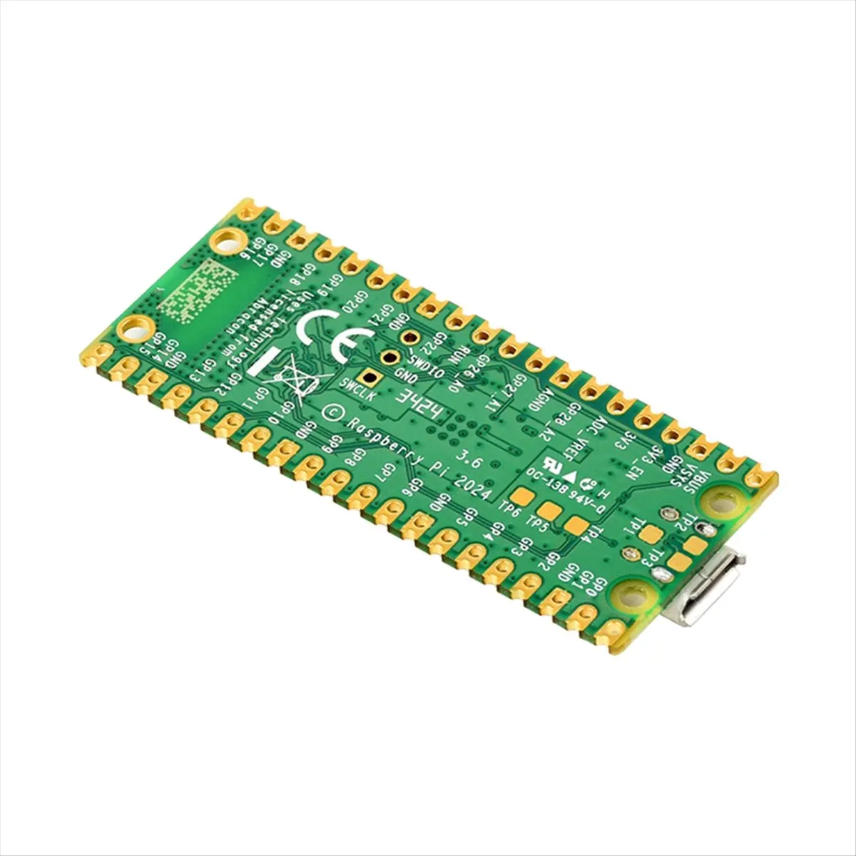 #79H Electronics Accessories,For Raspberry Pi Pico 2 W Microcontroller Board (Green)