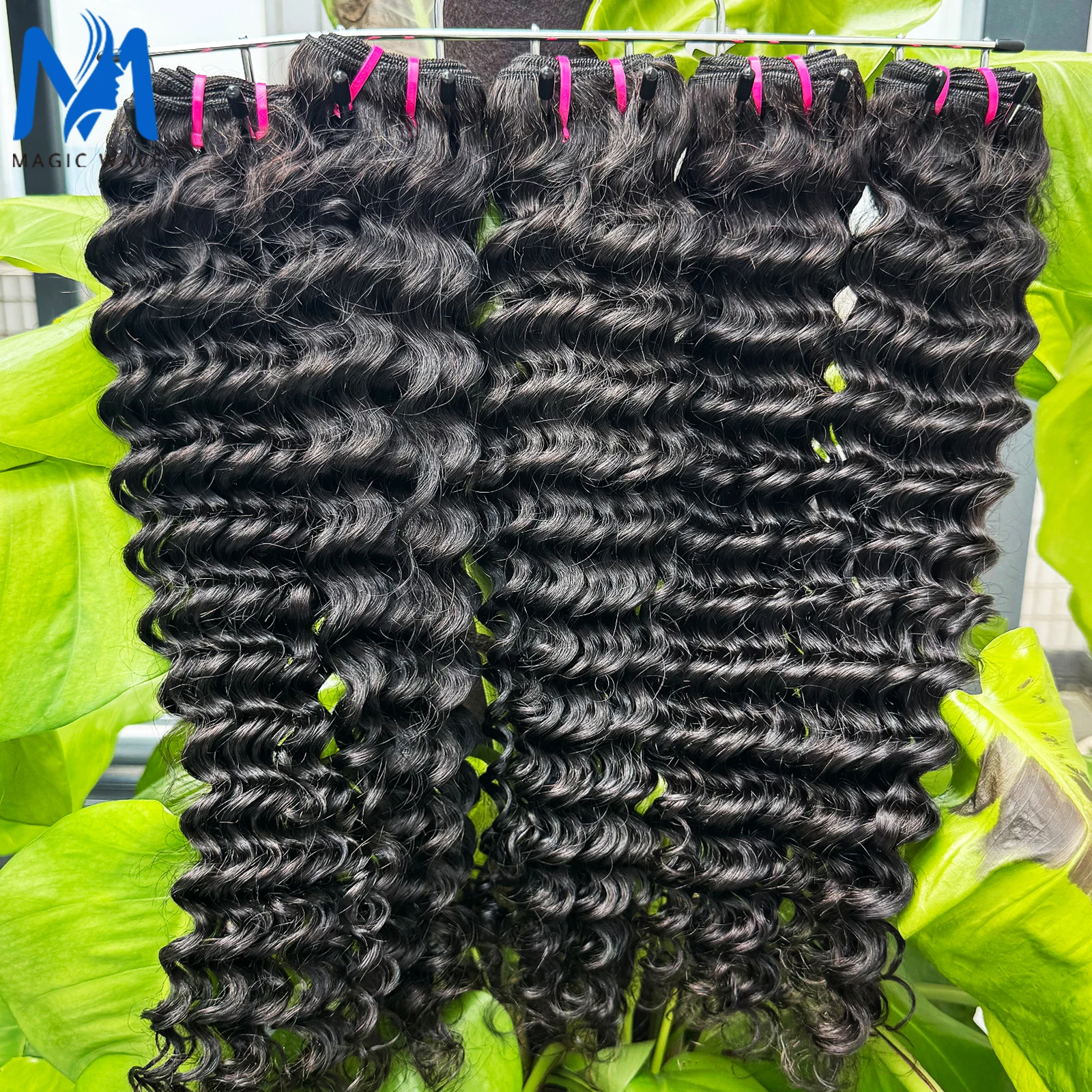 

8-30 дюймов пучки глубоких волн человеческие волосы 100% необработанные девственные глубокие вьющиеся пучки человеческих волос наращивание волос натуральный черный