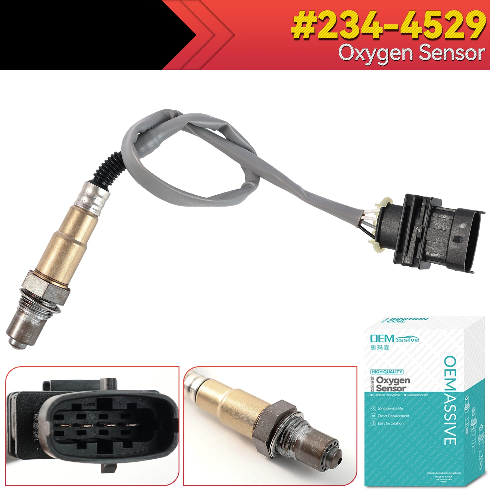 

Lambda Probe O2 Oxygen Sensor For Vauxhall Opel Adam Astra J Insignia Fiat Stilo Chevrolet Aveo Cruze Trax 234-4529 55563348 New