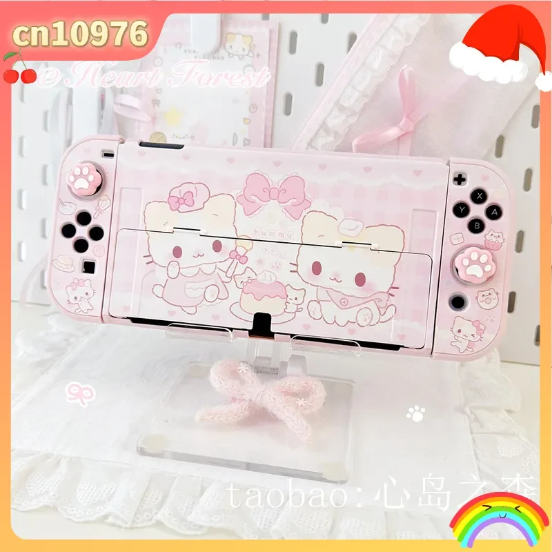 

Original Design Cotton Candy Cat Cute Switch2 Protective Shell Oled Hard Shell Ns2 Protective Shell Lite Shell Anime Peripheral