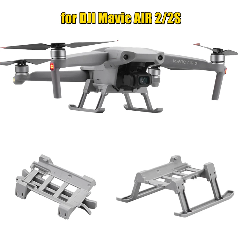 Folding Landing Gear for DJI Mavic AIR 2/2S Drone Height Extender Long Leg Foot Stand Quick Release Gimbal Protector Accessory