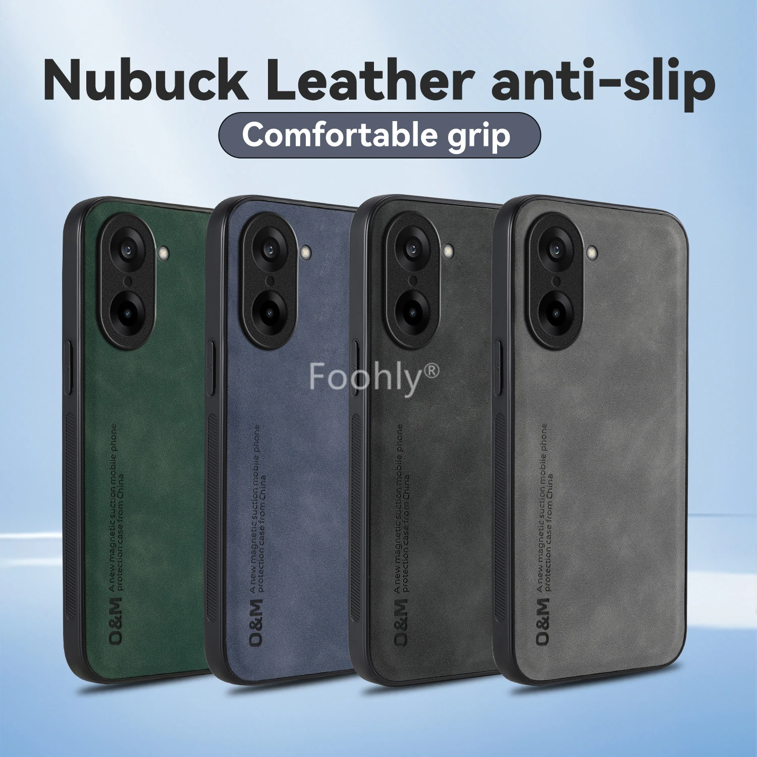 Nubuck Leather Magnetic Case for OnePlus Nord CE 5 CE5 5G Protective Cover Shockproof Back Shell Coque Capa Fundas