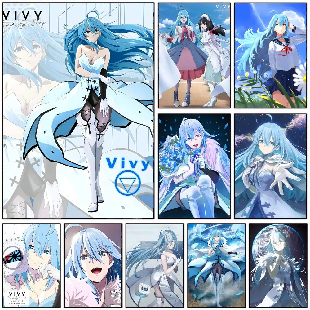 emotional anime V-Vivy Fluorite Eyes Song Poster Modern Home Decoration Interior Design & Contemporary Wall Art Collection