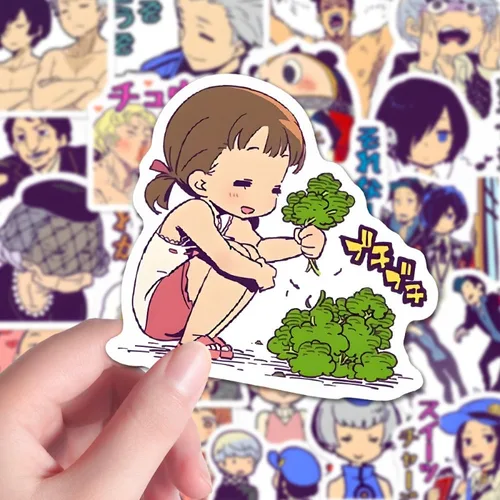 Imagen 2 del producto Pegatinas de Anime Persona Amamiya Ren Akechi Goro, papelería para niños, colección de mensajes para estudiantes, regalo para Amiga, teléfono impermeable Diy