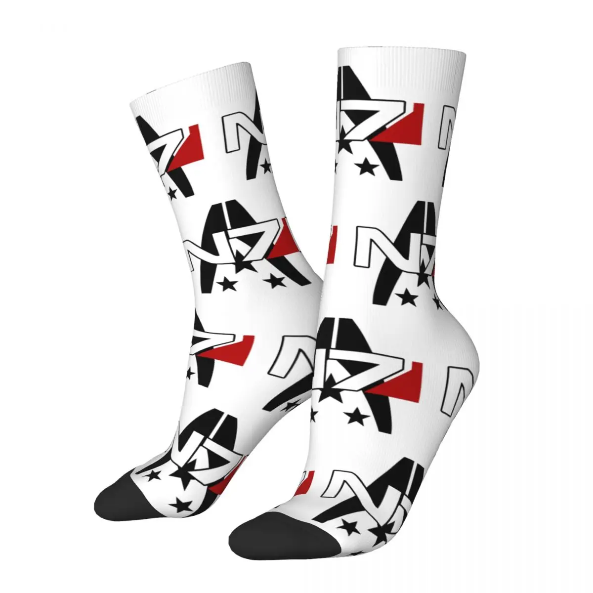 Mass Effect N7 Game Lover Fans Gift Gift Dress Socks Accessories for Women Cozy Dress Socks