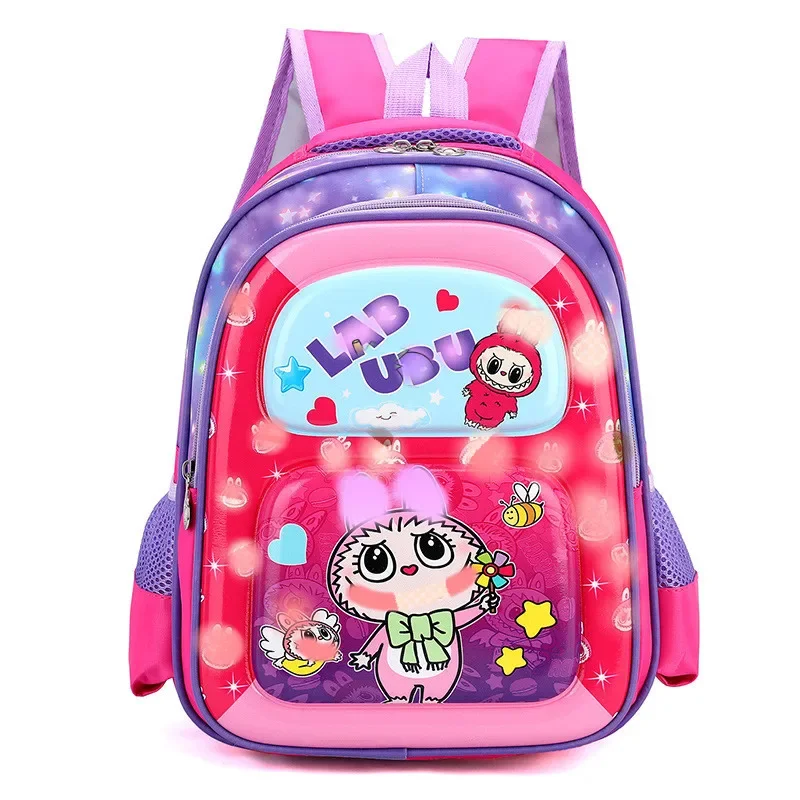 

Schoolbag Cartoon Miniso Backpack Hard Shell Eggshell Handbag for 12labu Schoolbag Boys and Girls Cute Fashion Shoulder Bag