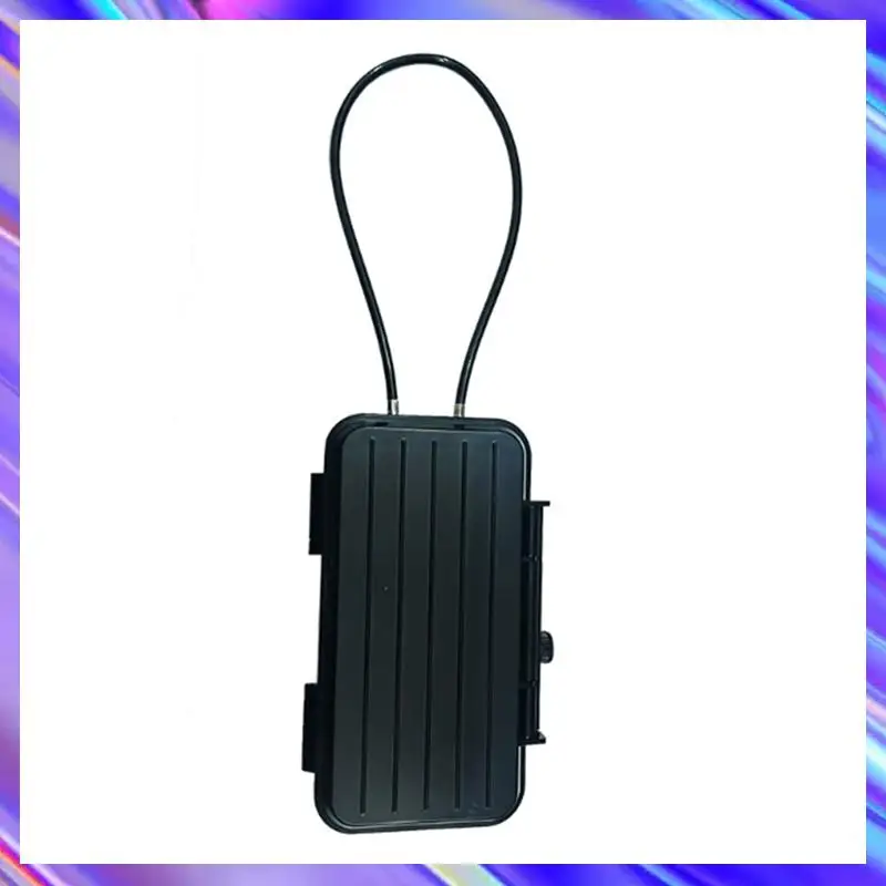 

A98Z Outdoor Portabletravel Safe Box Large Capacity Security Lockbox Code Waterproof Key Lock Box With Removable Cable Handle