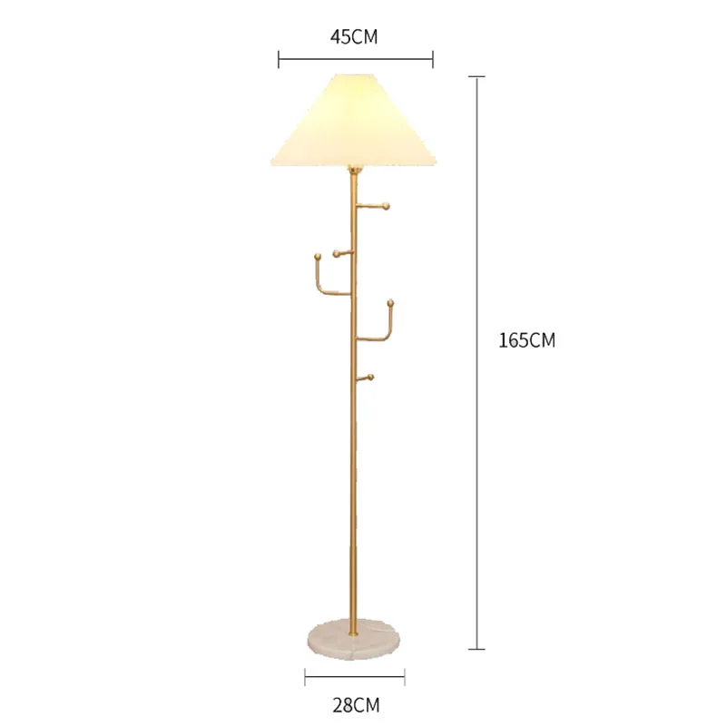 Lámpara de pie moderna y elegante, diseño de lujo europeo, lámpara regulable para sala de estar, decoración de habitación Da Terra