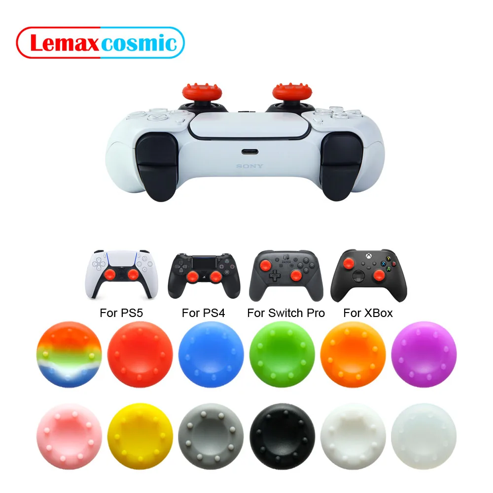 Silicone Joystick Caps Controller Thumb Stick Grips For Sony Playstation DualSense Dualshock 5 4 PS5 PS4 For Nintendo Switch Pro