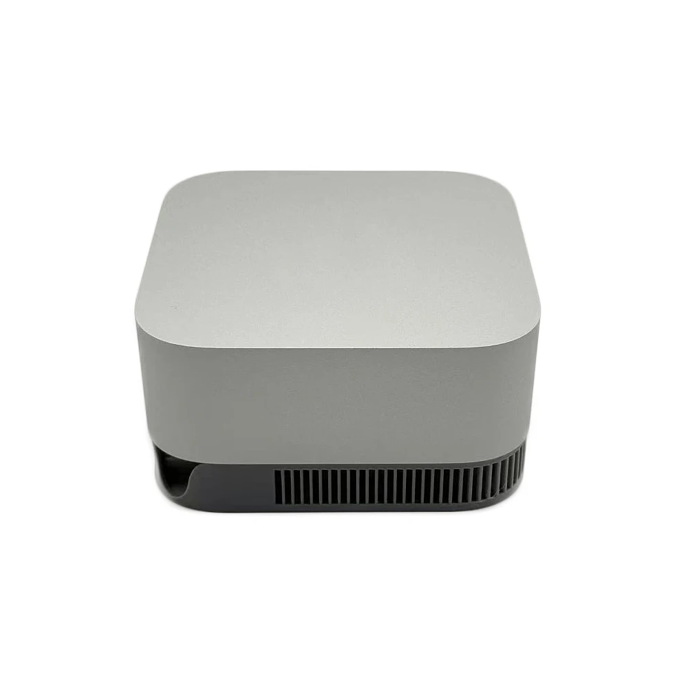 Base de resfriamento para mac mini m4 2024, base de suporte antiderrapante, à prova de poeira, acessórios diy, preto, cinza, branco, prata, cinza