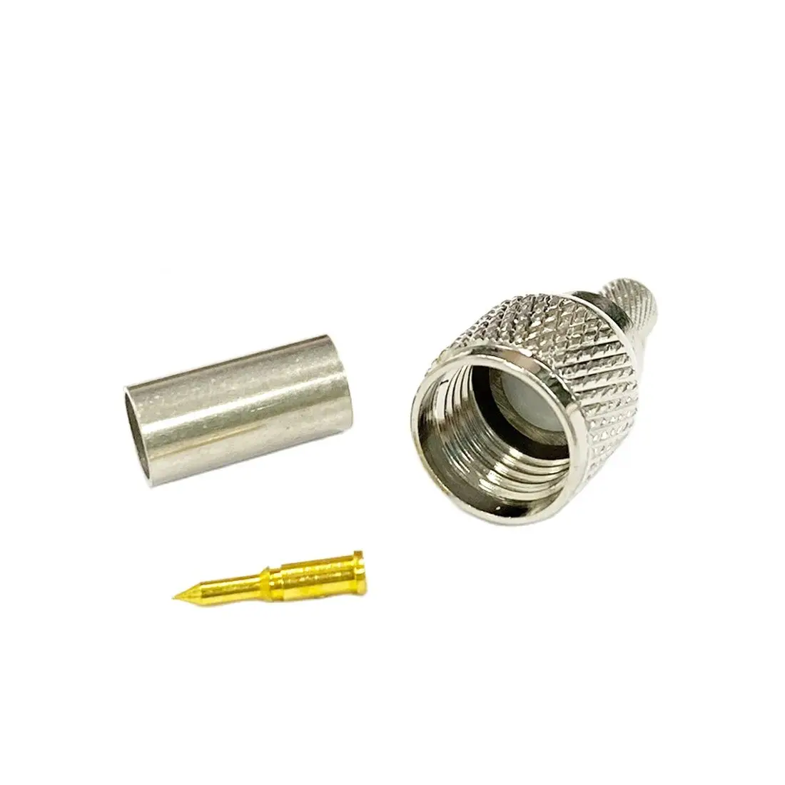 

1pc New MINI-UHF Male Plug RF Coax Connector Crimp For RG58 RG142 Cable Straight Nickelplated