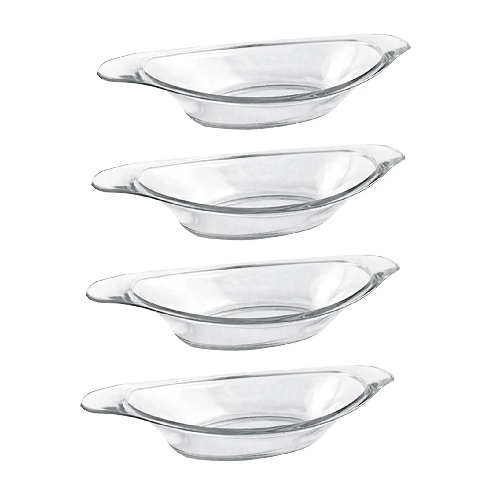 4x Banana Split Bowls Serving Plates, Food Storage Container, Sundae Serving Dish Ice Cream Sundae Bowl for Fruit Vegetable