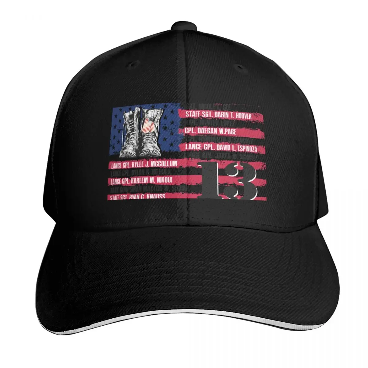 Freedom 13 Sublimation Transfer, Memorial Day USA Flag Baseball Cap Men Women Casual Summer Sport Sun Cap