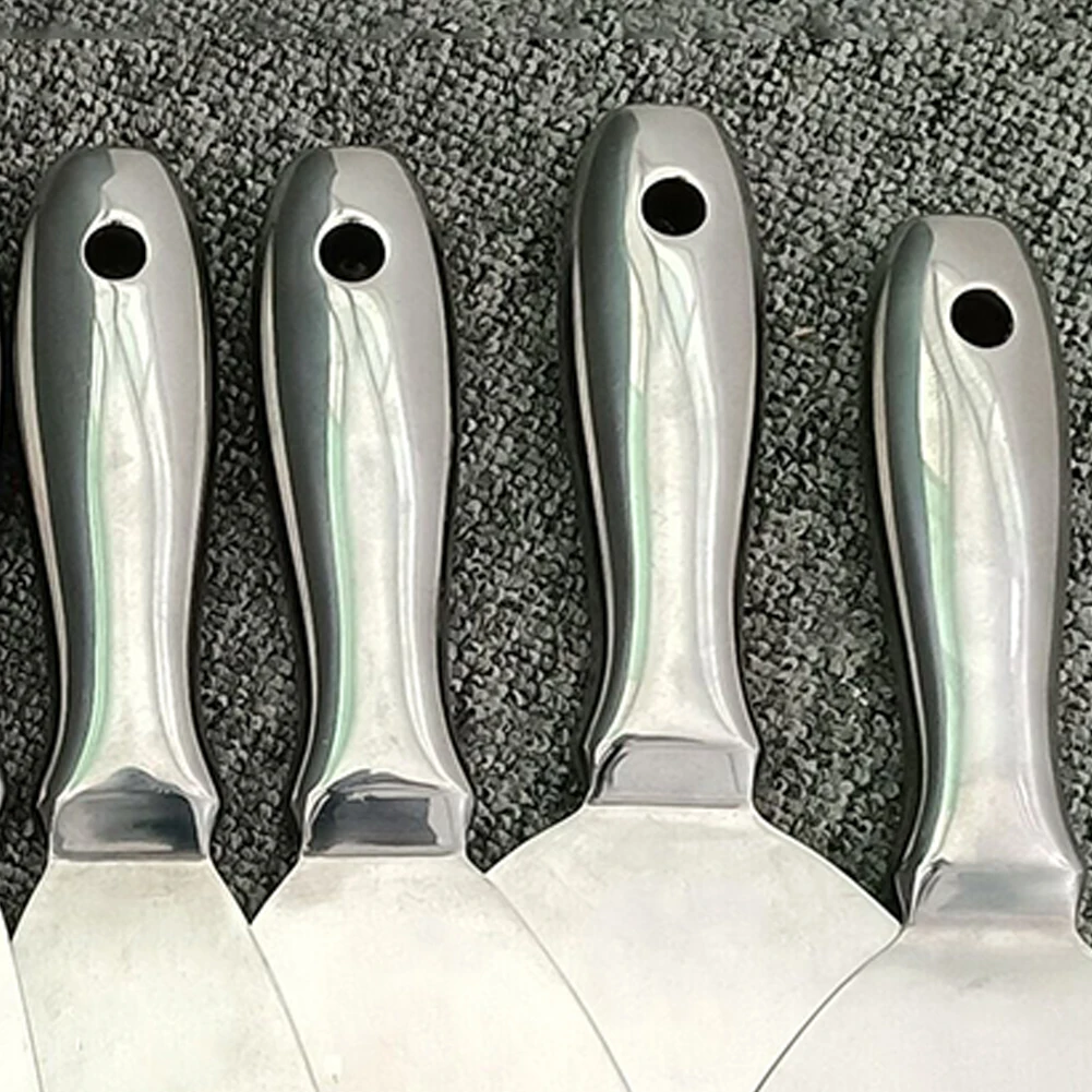 Cuchillo de masilla de acero inoxidable de una sola pieza, herramienta raspadora de pintura, raspador de masilla para parches y pintura espaciadores