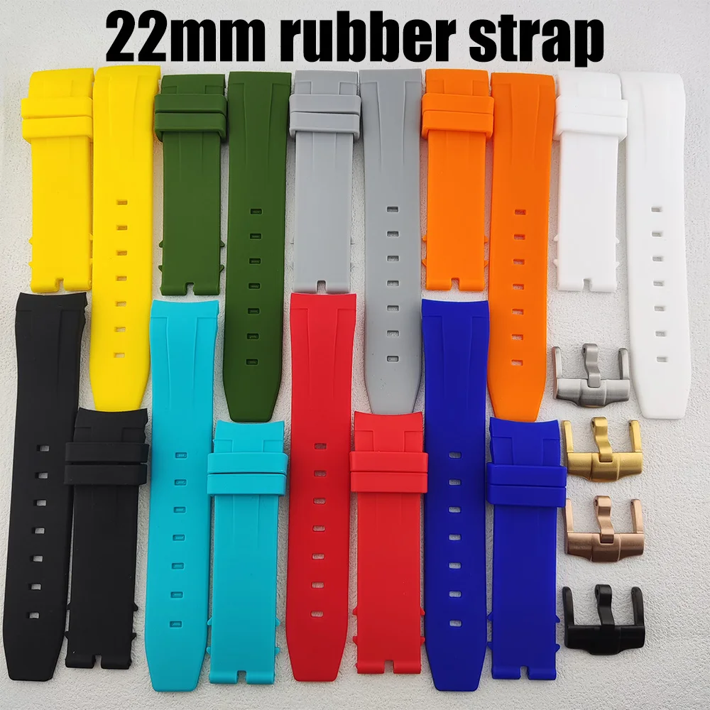 Rubber watch strap 22mm replacement bracelet SKX007 SKX009 SKX175 SKX173 watch accessory watch strap