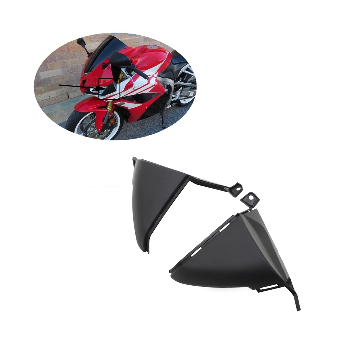 Motorcycle Fairing Headlight Side Guard Fairing Cover Protection for Honda CBR600RR 2007 - 2012 CBR 600