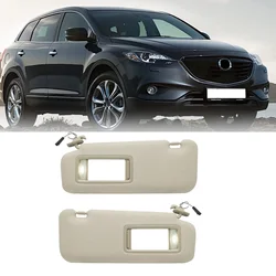 For Sun Visor Left Right Driver Passenger Side Sunvisor Shade Mazda CX-9 CX9 2010 2011 2012 2013 2014 2015 Shield Sunshade