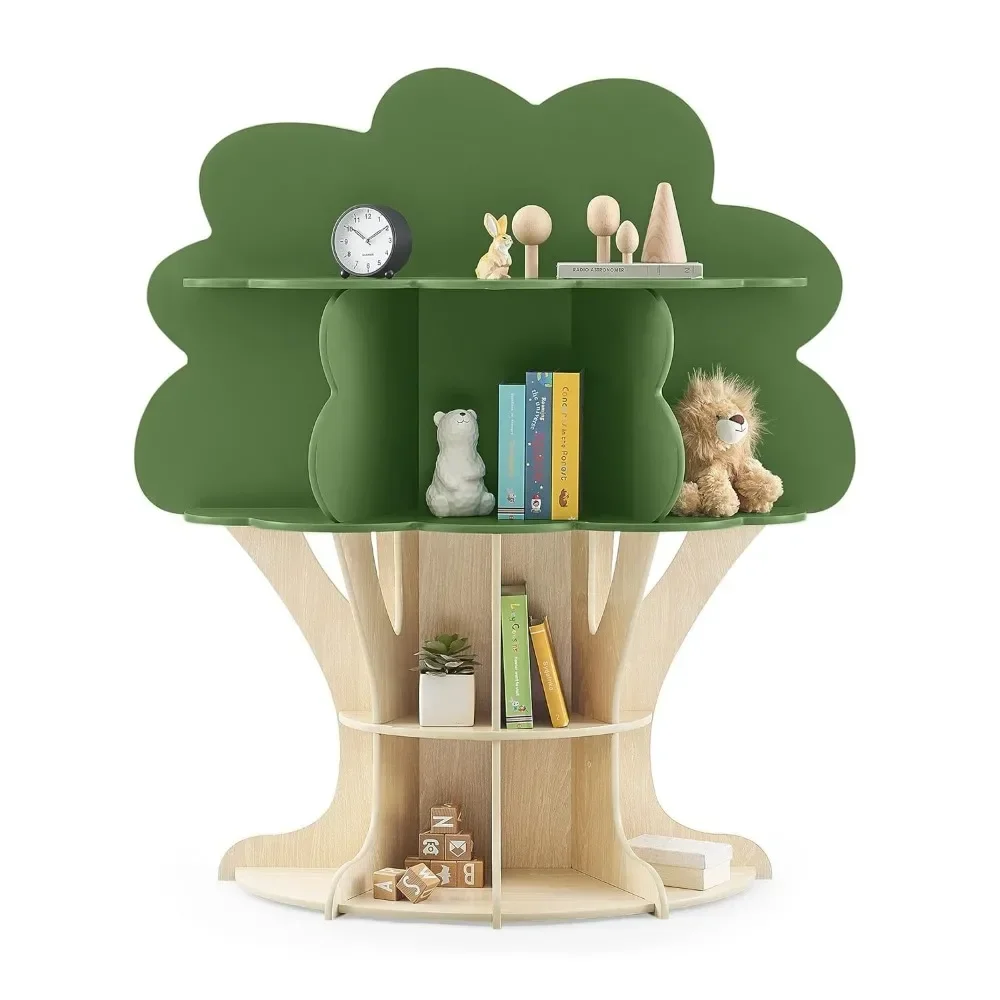 ##For Delta Children Tree Bookcase - Greenguard Gold Certified, Fern Green/Crafted Natural&
