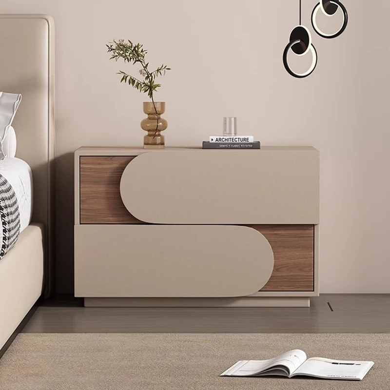 Vintage Nordic Nightstands With Drawers Luxury Italian Designer Nightstands Minimalist Classic Mesa De Cabeceira Furniture Home