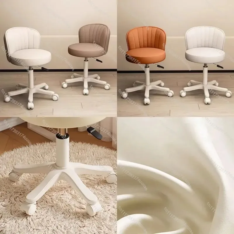 360 Degree Swivel Makeup Vanity Stool Adjustable Height Dressing Table Chair for Bedroom Beauty Salon Home Office Use