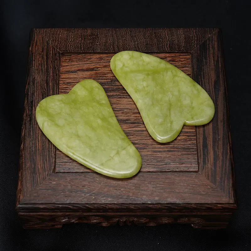 1PC Natural Jade Stone Gua Sha Board Massage Guasha Scraper Plate Face Beauty Health Massager Tools For Face Neck Back Skincare