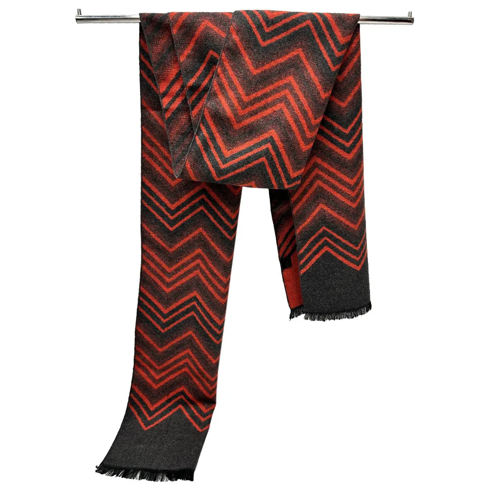 

Зимний мужской шарф, теплый шарф в клетку, повседневный модный брендовый дизайнерский жаккардовый шейный платок, лоскутная деловая шаль, накидка