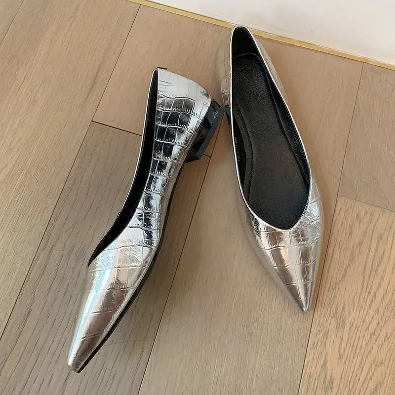 Buty damskie damskie płaskie buty biurowe na niskim obcasie elegancki Trend antypoślizgowy 2024 w promocji szybka dostawa wygodna oferta